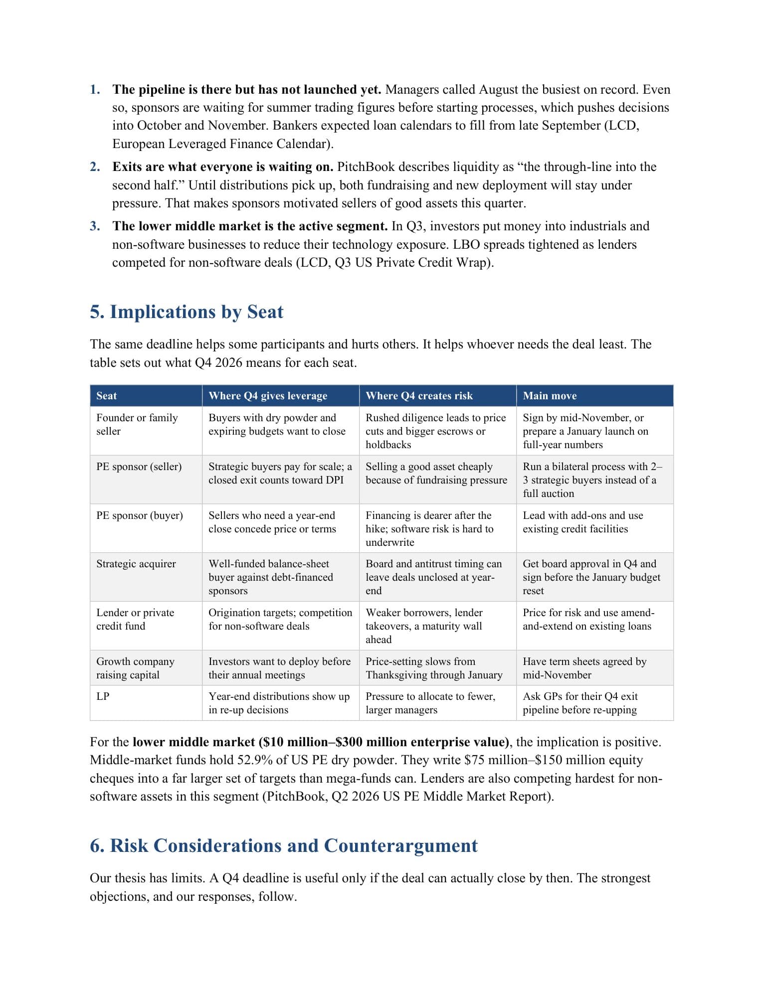 The Q4 Imperative: Why the Fourth Quarter Shapes Investment and M&A Outcomes, page 7 of 12